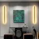 lightinthebox applique longue minimaliste, 40 cm/60 cm applique murale de fond LED moderne salon chambre chevet, applique murale intérieure en aluminium applique d'éclairage
