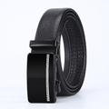 Homme Ceinture en similicuir Ceinture tactique Ceinture PU Ceinture à boucle automatique Noir 1 # Noir 2 # Acier (nicket plaqué) Plein Usage quotidien Sortie Fin de semaine