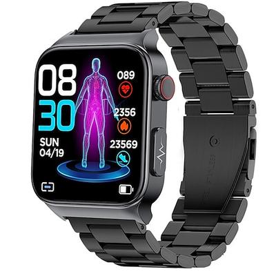 Cardica glycémie montre intelligente ecg surveillance de la pression artérielle température corporelle smartwatch hommes ip68 étanche fitness tracker