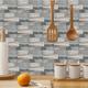 cool wallpapers 6 pièces panneaux muraux à motif en bois pavés, autocollant de carrelage mural en bâton de pierre, décoration murale auto-adhésive de cuisine imperméable, décoration de chambre,