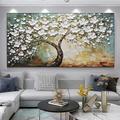 Mintura fait à la main abstrait arbre fleur peintures à l'huile sur toile mur art décoration moderne photos pour la décoration intérieure roulé sans cadre non étiré peinture