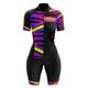 Femme Combinaison Triathlon Manche Courte Triathlon Rose Blanc Noir Violet Vert Bleu Rouge Noir Graphic Vélo Lycra Des sports Graphic Vêtement Tenue