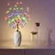 1pc 20 LED branche de saule colorée, lumière de décoration de bouquet de fleurs, remplissage de vase à pieds hauts, branche de saule, fête des mères, noël, fête de mariage, guirlande lumineuse de