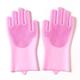 bain pour animaux de compagnie massage gants d'épilation brosse de bain chien brosse de bain brosse de massage pour animaux de compagnie gants de haute qualité brosse en silicone