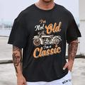 Homme Grande Taille Grande hauteur T shirt Tee Tee T-shirt Graphique Ras du cou Noir Blanche Manches courtes Extérieur Sortie Imprimer Lettre Vêtement Tenue Mélange de Coton mode Décontractées Hauts