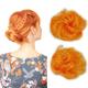 la couleur sera plus orange que la couleur 119b (cuivre)! iluu 2 pièces mode chignon en désordre extensions chignons cheveux cheveux synthétiques chouchou chouchou chignon postiche pour les femmes