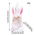 Décorations de poupée sans visage de Pâques: jolies figurines de poupée de lapin, parfaites pour créer des accessoires et des décorations d'ambiance de fête festive