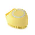 Brosse de bain pour chien de salle de bain gants de massage peigne en silicone de sécurité souple avec boîte à shampoing accessoires pour animaux de compagnie pour chats outil de toilettage de douche