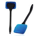 ceyes car window cleaner brush kit windshield wiper microfiber brush auto cleaning wash tool with long handle accessoires de voiture 3 couleurs accessoires de voiture