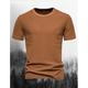 Homme T shirt Tee T-shirt en tricot gaufré T-shirt Plein Col Ras du Cou Plein Air Vacances Manches courtes Tricoté Vêtement Tenue Mode Design basique