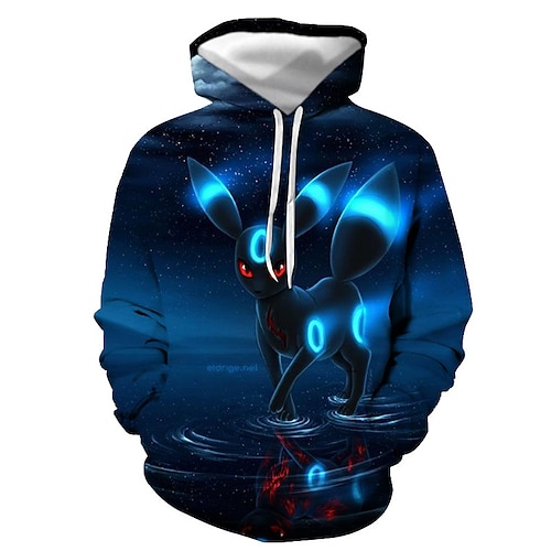 Homme Graphique Renard Sweat à capuche Sweats à capuche Sweatshirt Streetwear Occasionnel manche longue À capuche Occasionnel Quotidien Bleu Roi Bleu Orange Gris Imprimé Printemps Automne Designer