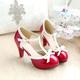 Femme Chaussures à Talons Escarpins Chaussures Lolita Chaussures de Noël Chaussures habillées Baby Mariage Soirée Noël Noeud Plateau Talon Cône Talon Bas Bout rond Le style mignon Classique Faux Cuir