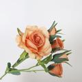 1 bouquet de roses artificielles en soie, 5 têtes, fausses fleurs, bouquet de roses à longue tige, décorations DIY pour fête de mariage à domicile