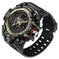 Sanda hommes montres 50 m étanche choc sport militaire montre à quartz pour homme montre-bracelet numérique