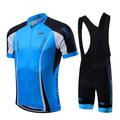 Fastcute Homme Unisexe Maillot et Cuissard Avec Bretelles Velo Cyclisme Manche Courte VTT Vélo tout terrain Vélo Route Jaune Vert clair Rouge Mode Vélo Maillot Collant à Bretelles / Corsaire