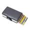 Porte-cartes de crédit RFID à pop-up porte-cartes de crédit en cuir PU portefeuille blocage RFID pour hommes porte-cartes d