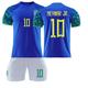 Mens/Kids 2022 Soccer Game Brazil Soccer #10 Jerseys Soccer Team Shirts