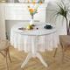 Nappe en dentelle nappe blanche pour table d'appoint, table basse, cuisine, fête, vacances, buffet