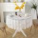 Nappe en dentelle nappe blanche pour table d'appoint, table basse, cuisine, fête, vacances, buffet