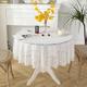 Nappe en dentelle nappe blanche pour table d'appoint, table basse, cuisine, fête, vacances, buffet