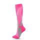 Homme Chaussettes Chaussettes de compression Chaussettes Velo Cyclisme Activités Extérieures Vélo / Cyclisme Respirable Doux Anti-transpiration 1 paire Graphic Rayure Nylon Noir Blanche Rose S L-XL