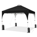 Yaheetech 10x10 FT Pop Up Canopy Tent with Roller Bag Black