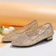 Femme Chaussures de mariage Ballerines Grandes Tailles Chaussures de confort Extérieur Plage Couleur unie Chaussures de mariée Chaussures de demoiselle d'honneur Strass Dentelle Talon Plat Bout pointu