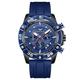 Onola hommes montre à quartz sport mode montre-bracelet décontractée calendrier lumineux étanche décoration silicone montre