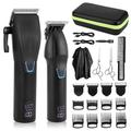 tondeuse à cheveux et tondeuse kit professionnel tondeuses à cheveux pour hommes sans fil barber tondeuses machine rechargeable outliner trimmer mens beard trimmer coupe de cheveux électrique kit de