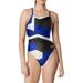 Speedo Women s Glimmer Flyback One-Piece Swimsuit (Speedo Blue 20)