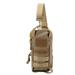 Molle Backpack Pouch Bag Waterproof Military Sing Pack Bag Sling Shoulder Bag for Outdoor Hunting Running Tan