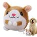 Active Moving Pet Plush Toy Interactive Dog Toy Pet Bouncing Balls USB Rechargeable Interactive Washable Cartoon Pig Plush Sound Electronic Dog Toy Small Plush Sound Toys for Dogs