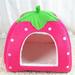 Quinlirra Pets Accessories Clearance Winter Indoor House House Padded House Folding Yurt Strawberry Tent Easter Decor