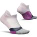 Feetures Elite Light Cushion No Show Tab Ankle Socks - Sport Sock with Targeted Compression - Virtual Lilac (1 Pair)