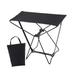 kesoto Portable Folding Stool Folding Camp Stool Recliner Foot Rest Compact Lightweight Collapsible Stool Camping Stool for Backyard Black