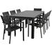 International Home Atlantic Koningsdam 9-Piece Patio Dining Set in Gray/Gray