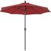 Sorara 9ft Patio Umbrella Outdoor Table Market Umbrella with Push Button Tilt&Crank&Umbrella Cover 8 Ribs
