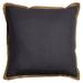 Rizzy Home Decorative Poly Filled Throw Pillow Solid 22 X22 Charcoa Lgray