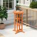 Costaelm Paradise 42 High Round Outdoor Patio Cocktail Bar Table Orange