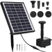 Goilinor Solar Pond Pump 1 Set Solar Fountain Pump Garden Water Pump Outdoor Solar Powered Water Feature Pump 6.5W