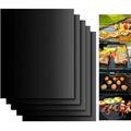 Non-Stick Grill Mats Set of 5 - Reusable BBQ Grill Accessories 15.75 x 13-Inch