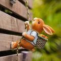 Easter Clearance 2024! CWCWFHZH Garden Decorations- Outdoor Easter Bunny Ornaments Statues and Sculptures- Rabbit Statue Art Decorative Tree Hanging Decoration- Suitable for Yard Yard Home