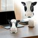 Oneshit Decoration Ornaments Black & White Decorative Cow Head Resin Ornaments Resin Cow Head Home Sculpture Statue Clearance Sale