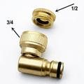 3/4â€� Brass Nickel Plated swivel 90 Degree Garden Tap Adapter Rotary Connector