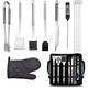 Barbecue Barbecue Utensils 11pcs Stainless Steel Barbecue Kit Premium Complete Outdoor Barbecue Accessory Barbecue Utensils Set
