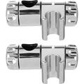 2Pack 25mm Shower Head Holder Bathroom Chrome Slider Handheld Shower Head Bracket Fasteners to Fit 25mm Riser Rail (2)