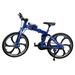 Bike Model 17.5x10.5cm Creative Alloy Model 1:10 Mini Simulation Toy (Folding Mountain Bike Blue)