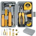 MTFun 24 Piece General Household Tool Set Kit Mini Portable Tool Set with Storage Case Home Repair Hand Tool Kit