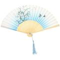 Classical Style Folding Fan Sports Performance Foldable Decor Japanese-style Imitation Silk