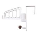 The Office Storage Shelf Hanger Rack Hook Coat Hangers Towel Drying Door Back Hooks Hat Household White Abs